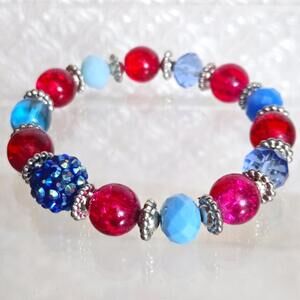 Colorful Beaded Stretch Bracelet